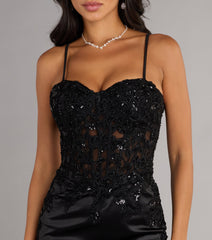 Karla Corset Satin Mini Dress