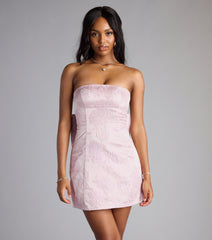 Jaimie Bow Lace-Up Mini Dress