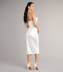 Maggie Satin Bodycon Formal Dress