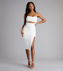 Kassidy Glitter Cutout Midi Dress