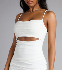 Kassidy Glitter Cutout Midi Dress