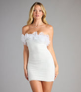 Alissa Ruffled Bead Sequin Mini Dress