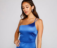 Aleena Satin Midi Dress