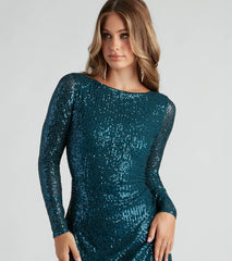 Ivy Embroidered Sequin Mini Dress