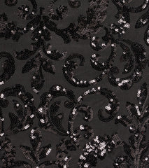 Larissa Bow Strap Sequin Formal Mini Dress