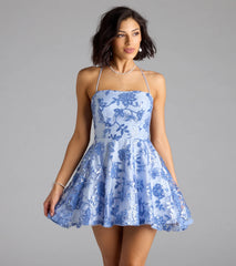 Joanna Sequin Lace Party Dress