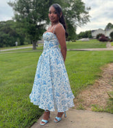 Clarabelle Sweetheart A-Line Midi Formal Dress