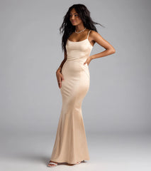 Evalina Lace-Up Mermaid Dress