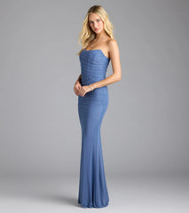 Kenzie Corset Mermaid Mesh Formal Dress