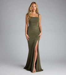 Ashlynn Open Back Ruched Mermaid Formal Dress