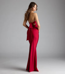 Kimberly Strapless Tie-Back Mermaid Formal Dress