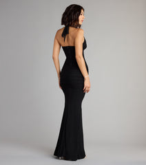 Kindra High-Slit Mermaid Halter Dress