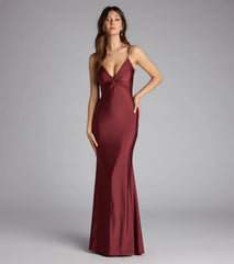 Scarlet Strappy Back Mermaid Formal Dress