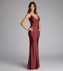 Scarlet Strappy Back Mermaid Formal Dress
