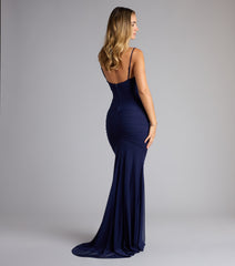 Bonnie Ruched Mesh Mermaid Dress