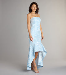 Luna Floral High Low Mermaid Formal Dress