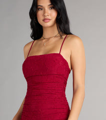 Alba Cowl Neck Mermaid Floral Formal Dress