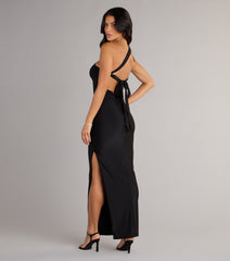Kiana One-Shoulder Open Back Slit Formal Dress