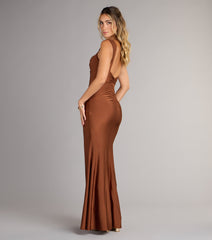 Kaitlin Low Back Slit Mermaid Formal Dress