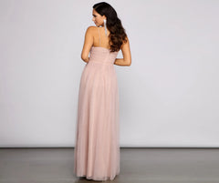 Estelle Formal High Slit A-Line Dress