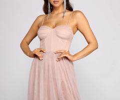 Estelle Formal High Slit A-Line Dress