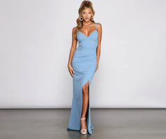 Skyler Formal A-Line Crepe Dress