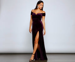 Shania Formal Velvet Sweetheart Dress
