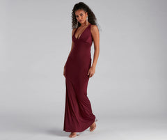 Kelsey Halter Lace-Up Mermaid Dress