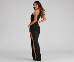 Adora Formal One-Shoulder Ruched Dress