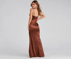 Nahla Formal Satin Mermaid Dress