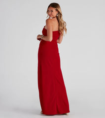 Susana Asymmetric Off-Shoulder Mermaid Dress