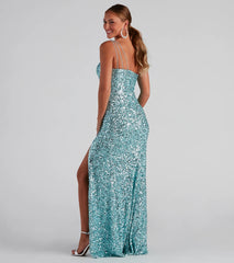 Lyla Formal One-Shoulder Sequin Dress