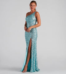 Lyla Formal One-Shoulder Sequin Dress