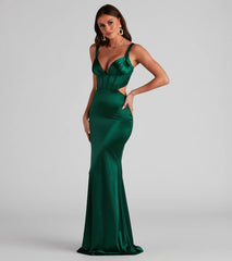 Sloane Satin Corset Formal Dress