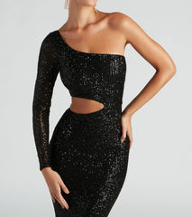 Emmie Formal Sequin One-Shoulder Dress