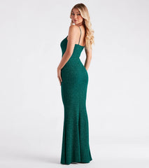 Ainsley Glittering Evening Gown