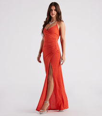 Leann Formal High Slit Glitter Dress