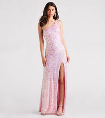 Lyla Formal One-Shoulder Sequin Dress