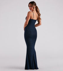 Ainsley Glittering Evening Gown
