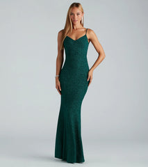 Irene Formal Backless Glitter Mermaid Dress