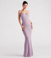 Irene Formal Backless Glitter Mermaid Dress