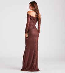 Mandy Glitter Mesh Mermaid Dress