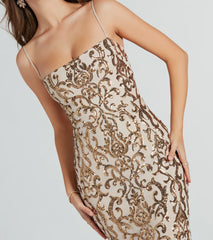 Noemi Formal Sequin A-Line Dress