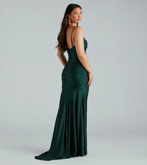 Jamie Formal Cowl Neck Mermaid Dress