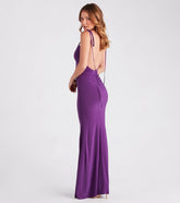 Clarence Formal Open Back Long Dress