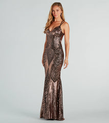 Lyanna Formal Iridescent Sequin Mermaid Dress