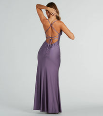 Quincy A-Line High Slit Formal Dress