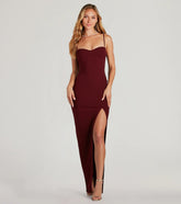 Fran Formal Crepe Sweetheart Column Dress