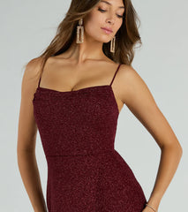 Stephanie Formal Glitter A-Line Dress