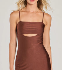 Arianna Sleeveless Cutout Long Slim Formal Dress